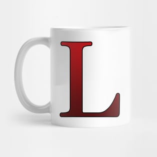 Red Roman Numeral 50 L Mug